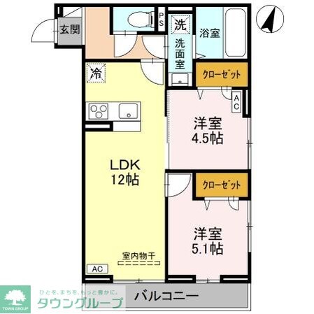 Noble Palais 針ヶ谷の物件間取画像